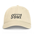 Blooming Soul Baseball Cap — Coastal Washed Hat with Script Logo